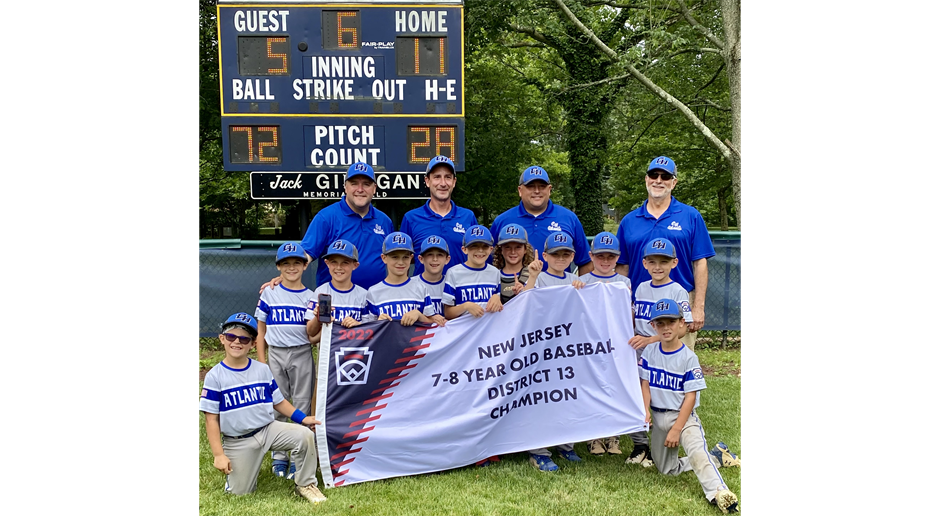 Congrats Cherry Hill Atlantic 8U! District 13 Champions! 