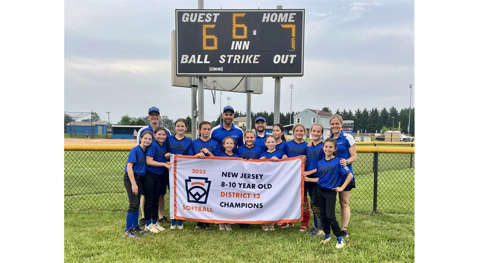 2025 District 13 Softball 10U Champs! 